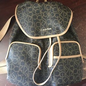 Calvin Klein Leather Backpack